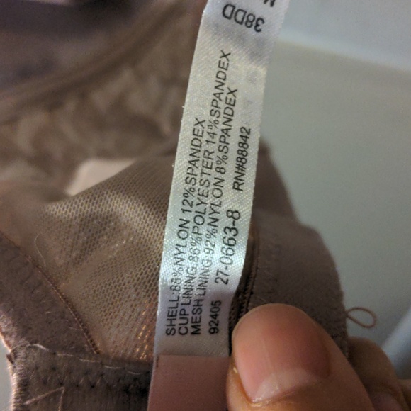 Comfortchoice Floral Lace Bra (no underwire or padding) EUC 38DD - Picture 12 of 12